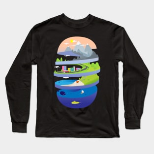 Earth Tornado Long Sleeve T-Shirt